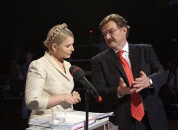 Юлия Тимошенко и Евгений Киселев