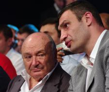 Vitaliy Klichko and Mikhail Zhvanetskiy