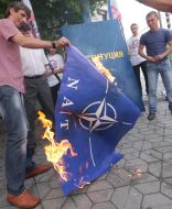 Спалення прапора НАТО