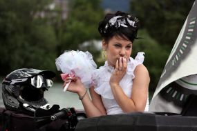 Fiancees parade participant