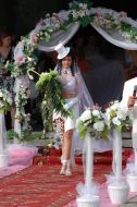Fiancees parade participant