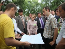 Yuliya Timoshenko, Arsen Avakov and Mikhail Livinskiy