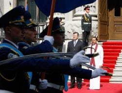 Viktor Yanukovich and Makhindi Radzhapaksi