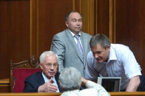 Anatoly Tolstoukhov, Vadim Kolesnichenko and Nikoaly Azarov