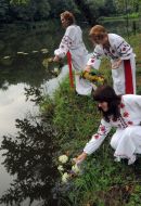 Girls in the Ukrainian national suits