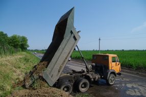 Stabilization of the road