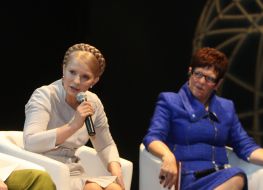 Yulia Tymoshenko and Jennifer Mayor Shipley