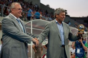 Mircea Lucescu and Yevgeniy Kartashov