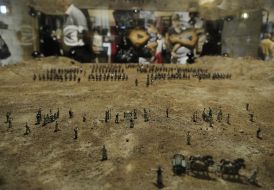 Фрагмент мини-панорамы Балаклавского сражения