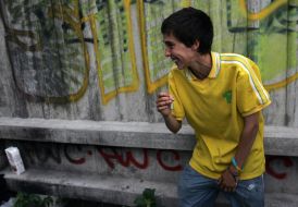 Homeless 16-years-old girl Olga