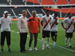 Rinat Akmetov and Mircea Lucescu