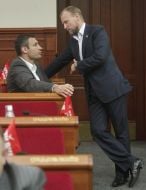 Vitali Klitschko and Alexey Omelyanenko