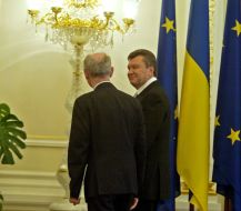 Viktor Yanukovich and Herman Van Rompuy