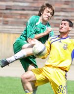 Soccer match between the fans of FС ”Carpaty” and Ukraine combined team