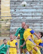 Soccer match between the fans of FС ”Carpaty” and Ukraine combined team