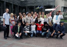 Activists of the civil company ”Ahead”