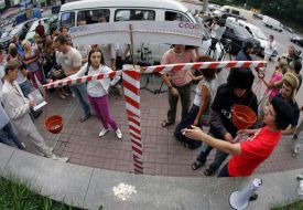 Activists of the civil company ”Ahead”