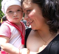 Mother with daughter