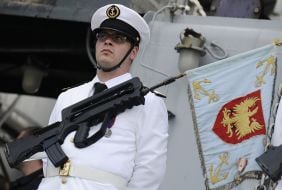 Crew French Navy frigate Jean de Vienne”