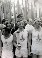 Olympic torch and picture