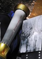 Olympic torch and picture