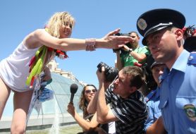 Активистки женского движения FEMEN