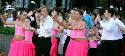 Participants of the tango festival