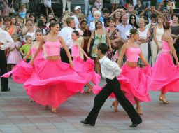 Participants of the tango festival