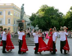 Participants of the tango festival