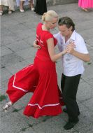 Participants of the tango festival