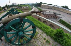 The gun in the museum ”Kyiv Fortress”