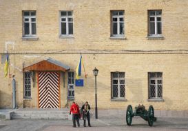 The gun in the museum ”Kyiv Fortress”