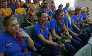 Члени національної збірної команди з волейболу сидячи