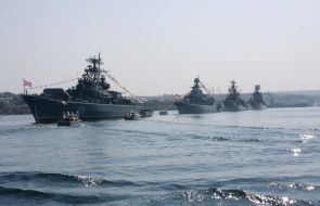 Run-through of parade of ships