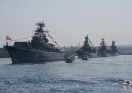 Run-through of parade of ships