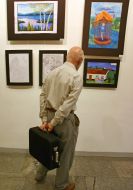 Visitor of exhibition