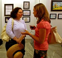 Visitors of exhibition