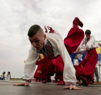 Participants of the martial arts festival