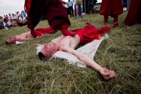 Participants of the martial arts festival