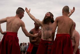 Bending of iron bars