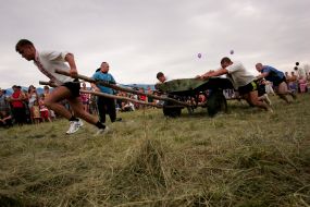 Participants of the martial arts festival