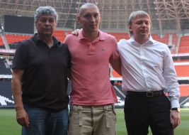 Mircea Lucescu, Sergey Palkin and Mariusz Lewandowski