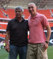Mircea Lucescu and Mariusz Lewandowski