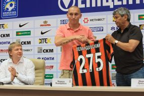 Mircea Lucescu, Sergey Palkin and Mariusz Lewandowski