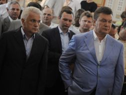 Viktor Yanukovich and Vladimir Litvin