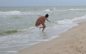 Girl with an umbrella