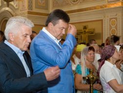 Viktor Yanukovich and Vladimir Litvin