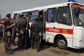 The Ministry of Emergency Measures employees