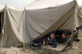 The Ministry of Emergency Measures employees rest