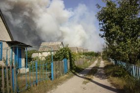 Smoke from forest fire